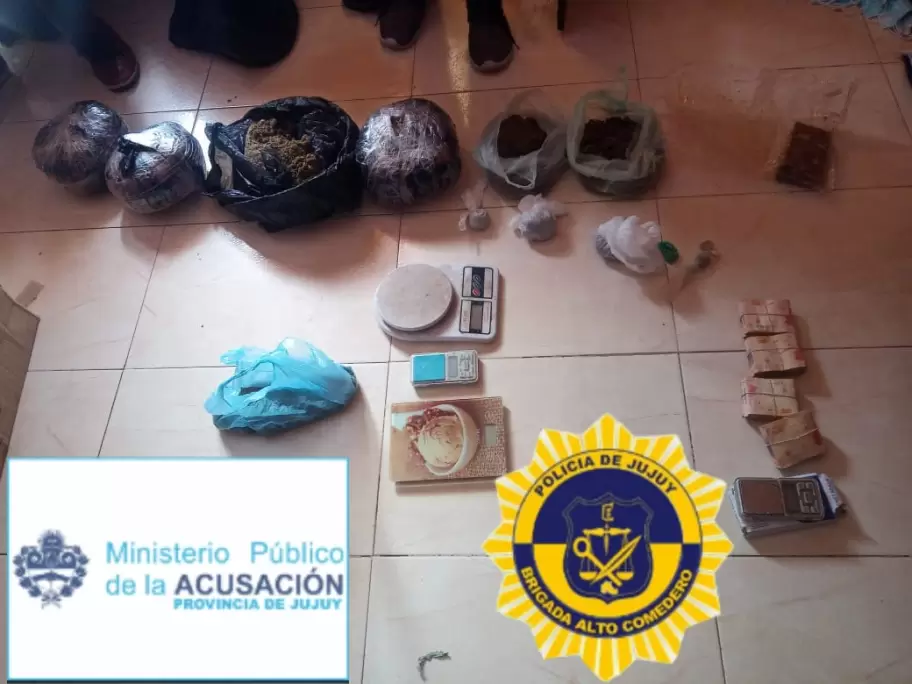 elementos secuestrados en allanamiento