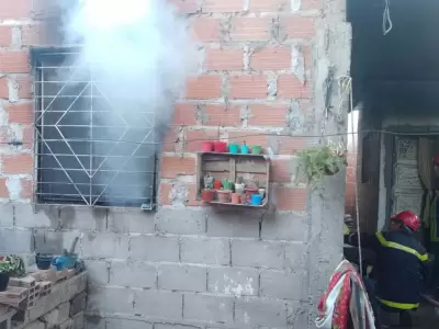 Incendio en una vivienda de San Pedro
