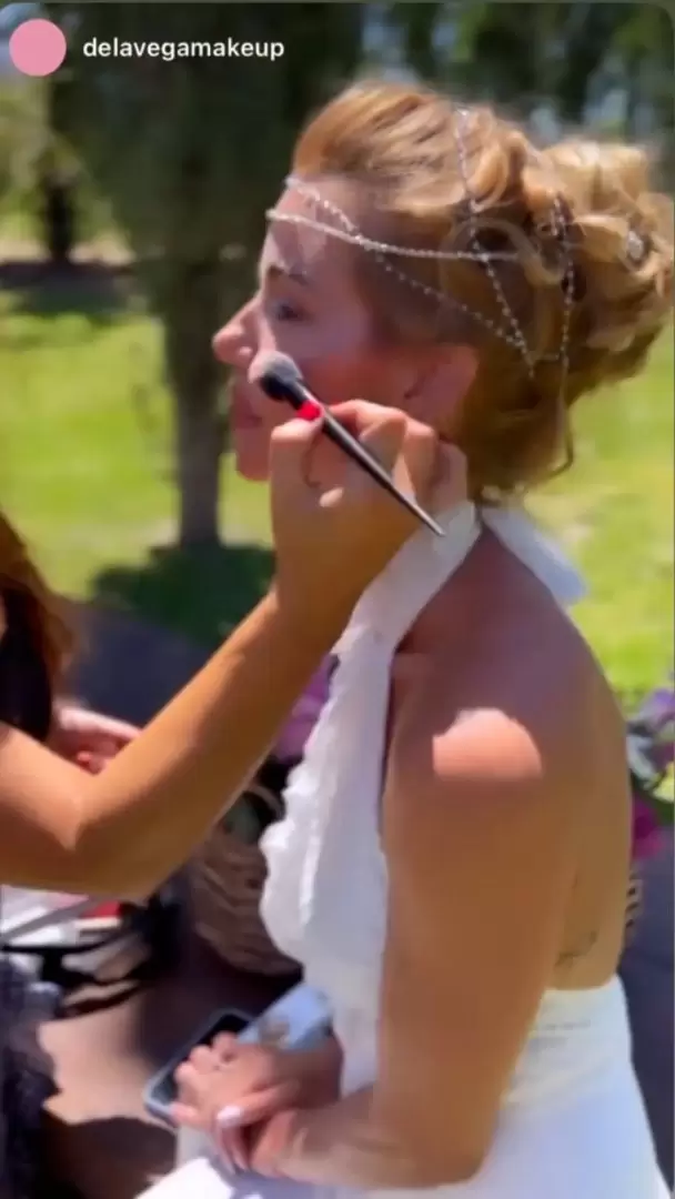 Nicole en su casamiento