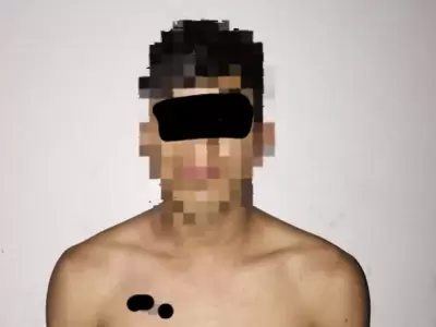 joven demorado detenido