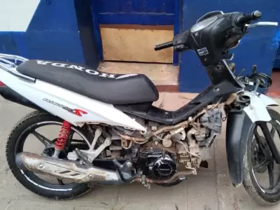 Motocicleta robada y recuperada