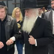 Milei llegó a Estados Unidos y visitó la tumba de un rabino en Nueva York