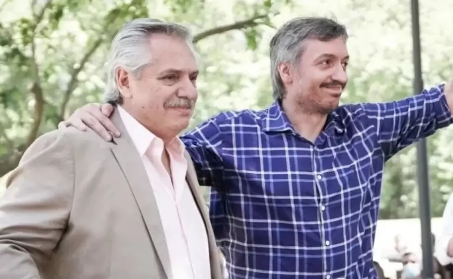 Alberto Fernández y Máximo Kirchner