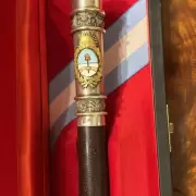 Así es el bastón presidencial que diseñaron para la asunción de Javier Milei