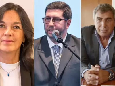 Vilma Ibarra, Juan Manuel Olmos y Claudio Ambrosini