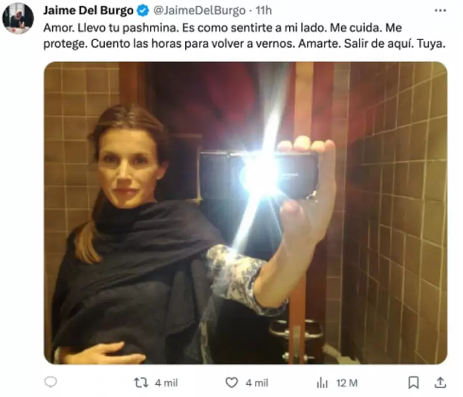 El posteo de Jaime del Burgo sobre Letizia en X (ex Twitter) que desat el escndalo