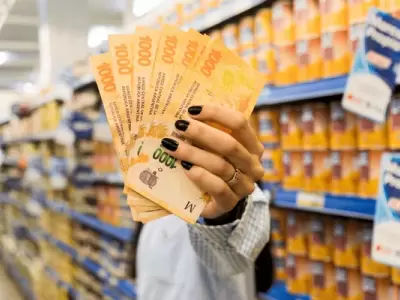 Inflaci�n Billetes de $1000 en el supermercado