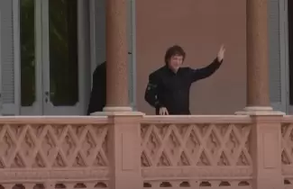 Milei Balc�n de Casa Rosada