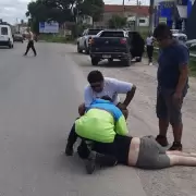 Un ciclista sufrió un ataque de epilepsia en Alto Comedero y cayó en plena ruta