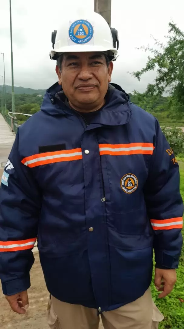 Director provincial de Defensa Civil Mayor Ariel Mamaní