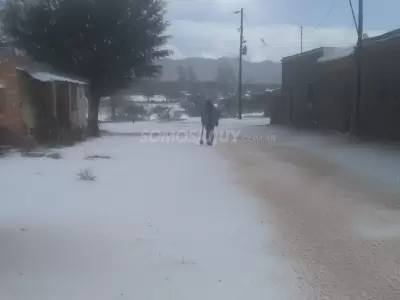 Lluvia y granizo en Rodero - Jujuy
