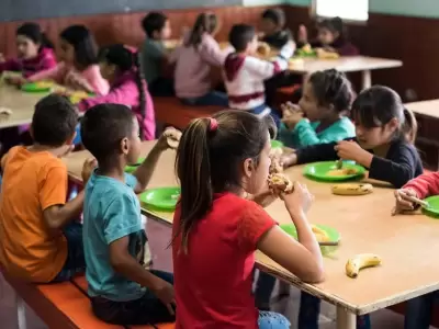 Aumentó 21% en ocho años la cantidad de niños y adolescentes que almuerzan o desayunan en la escuela
