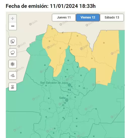 Alerta - SMN