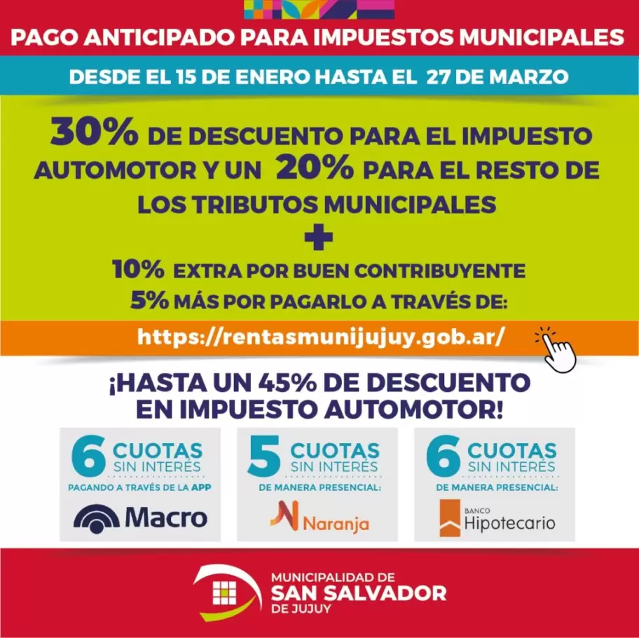 Descuento por pago anticipado en San Salvador