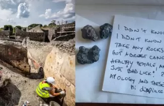 maldición por robar piedras