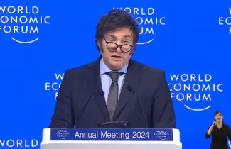 Javier Milei en Davos