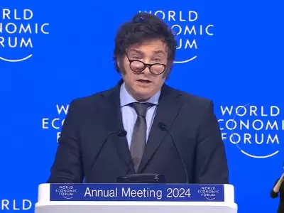 Javier Milei en Davos