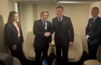 Javier Milei y David Cameron