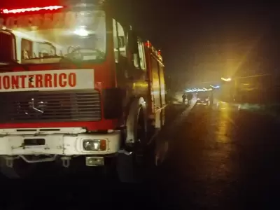 Accidente fatal en Ruta 43 - Monterrico / Fotos: Bomberos Voluntarios de Monterrico