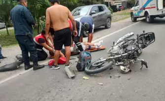 accidente vial en Monterrico