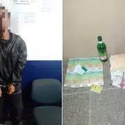 Jujuy: rob dinero en efectivo y bebidas alcohlicas de un local cntrico y fue detenido