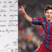 Subastan la servilleta en la que Messi firm su primer contrato con Barcelona: en cunto arrancarn las ofertas