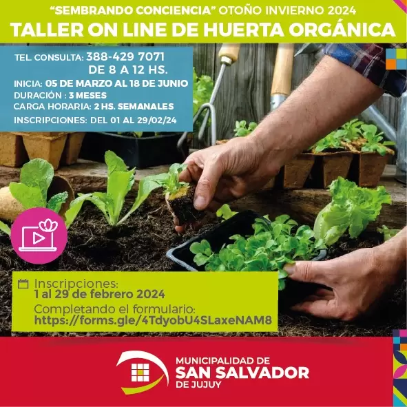 taller on line de huera orgánica