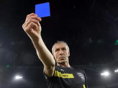 tarjeta azul árbitro