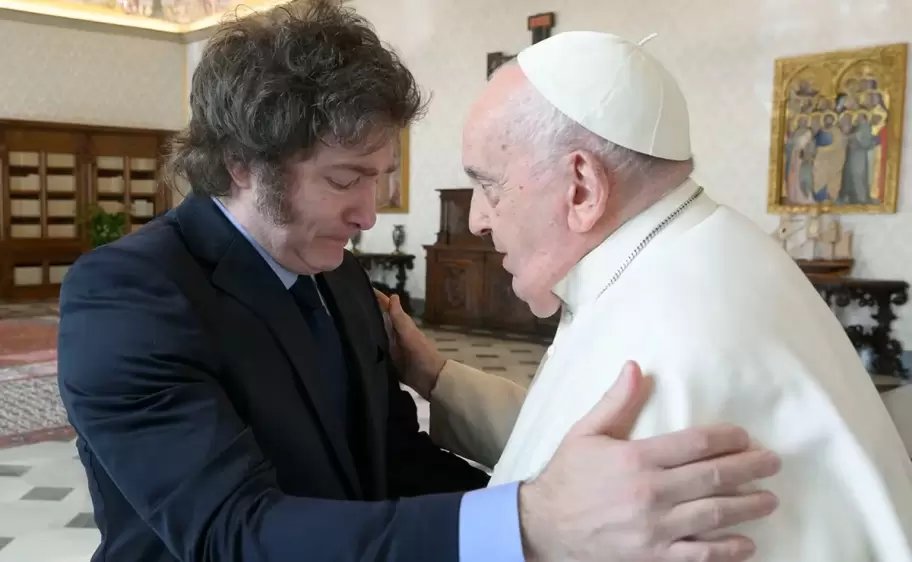 javier milei y papa francisco