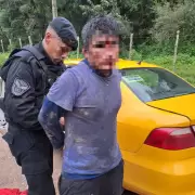 Un delincuente intentó robar las chapas del techo de una casa y fue detenido