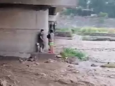 Jvenes rescatados en el ro Xibi Xibi