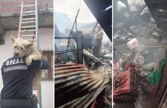 Incendio de vivienda en barrio Belgrano