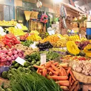 mercado frutas verduras