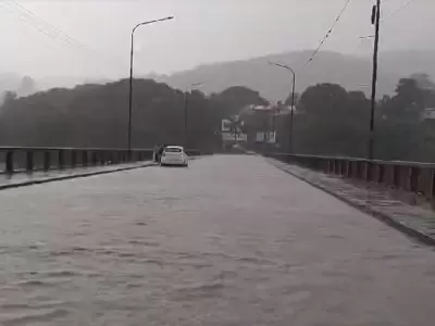 Puente Prez inundado