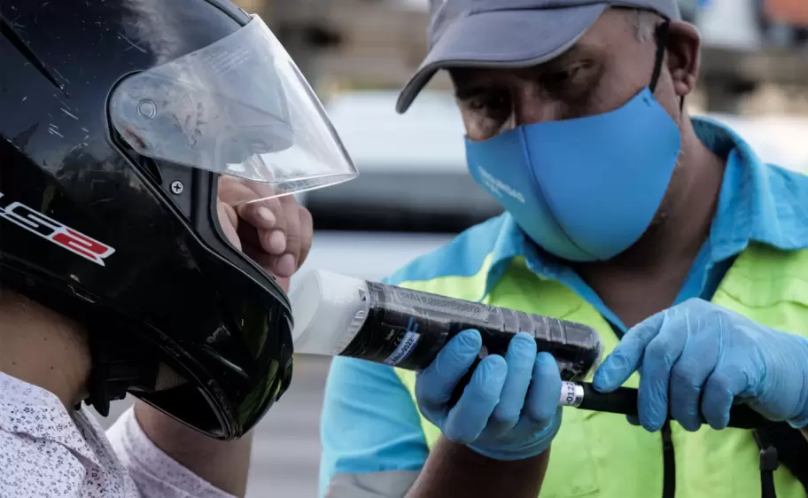 test de alcoholemia motocicleta