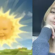 La nena del sol en "Los Teletubbies" presentó a su bebé y se volvió viral