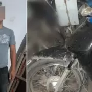 Palpal: detuvieron a un sujeto que fue sorprendido llevando una motocicleta robada