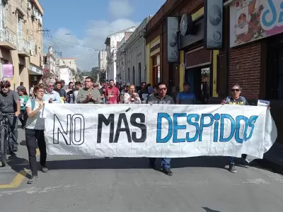 protesta por despidos en Jujuy