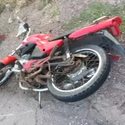 Una moto derrap en la 66