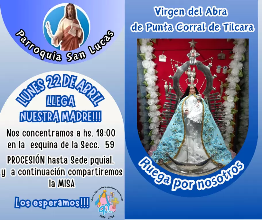 Virgen de Abra Corral en Parroquia San Lucas