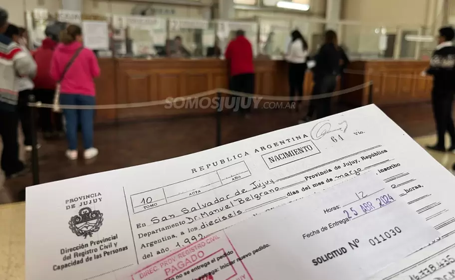 Registro Civil Jujuy