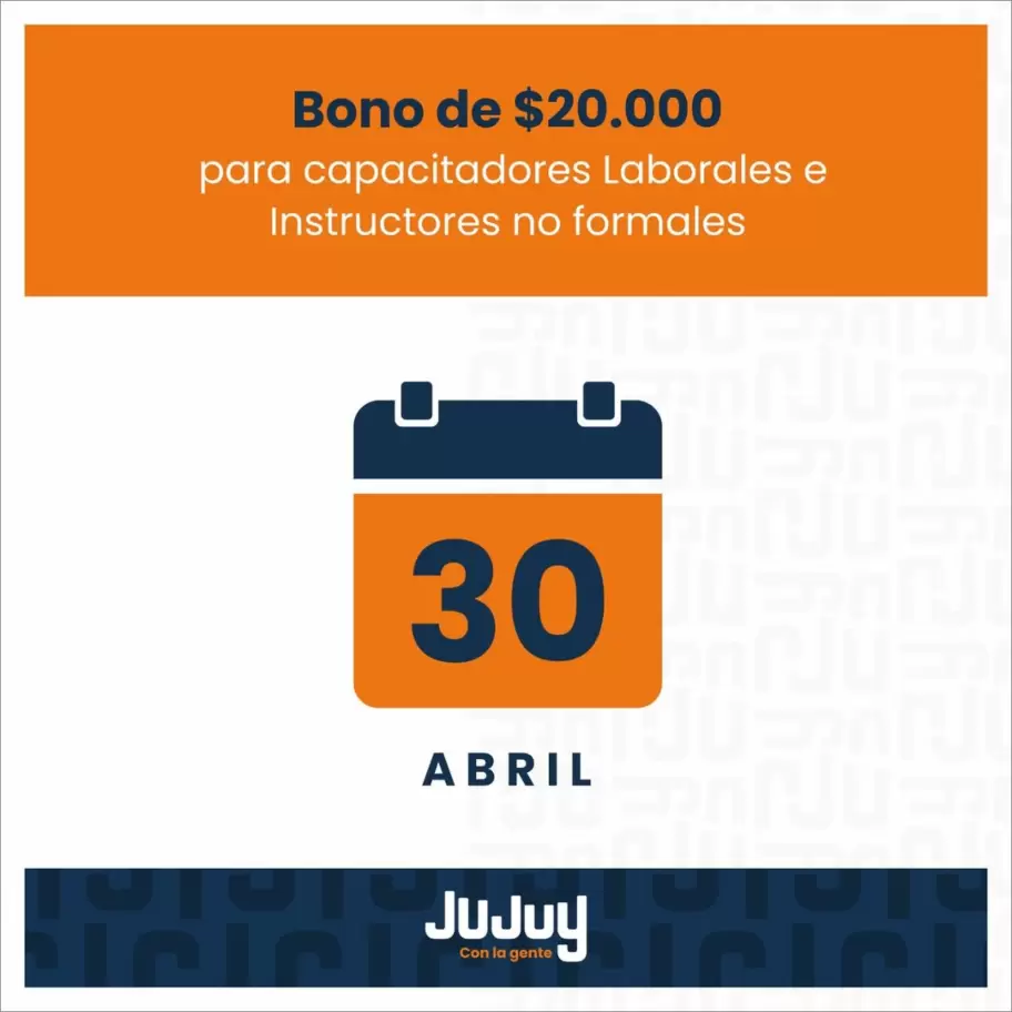 Bono de 20 mil pesos
