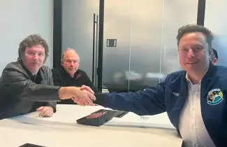 Javier Mielei se reunin con Elon Musk