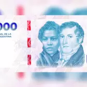 Este martes, el Banco Central puso en circulacin el nuevo billete de $10.000