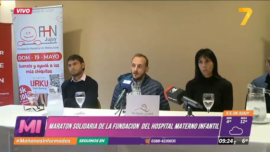 conferencia de prensa por a Primera Carrera Solidaria Fundacin Hospital de Nios
