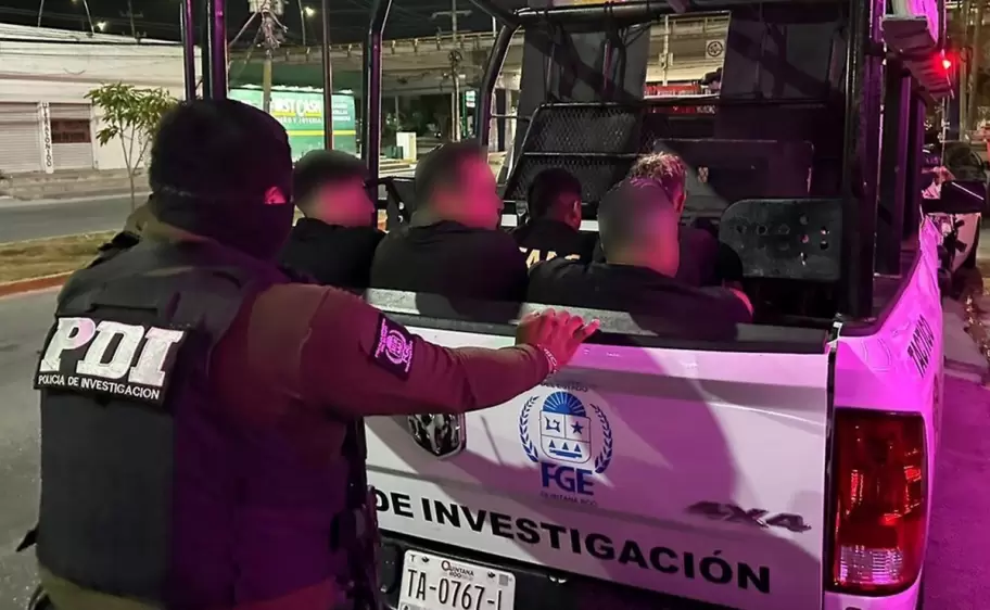 Detenidos en Mxico por Trata de Personas. Foto: Fiscala de Quintana Roo.