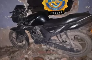 Moto recuperada en Ledesma