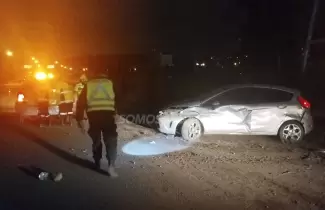 Accidente sobre avenida Gral. Savio