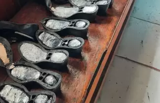 Coca�na en zapatos