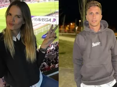 Eva Bargiela y el hijo del Cholo Simeone